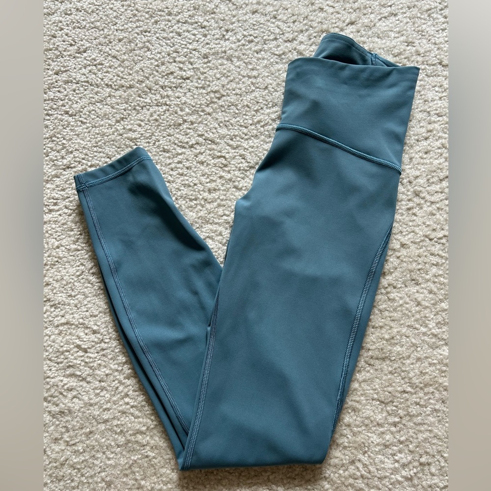 Teal High-Waisted Leggings